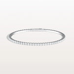 5.08CTW VVS Lab Grown Diamond Full Eternity 7.3 Inches Flexible Bangle - Bracelets