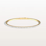 5.08CTW VVS Lab Grown Diamond Full Eternity 7.3 Inches Flexible Bangle - Bracelets