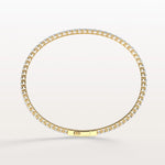 5.08CTW VVS Lab Grown Diamond Full Eternity 7.3 Inches Flexible Bangle - Bracelets