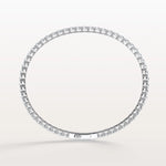 6.18CTW VVS Lab Grown Diamond Full Eternity 7.5 Inches Flexible Bangle - Bracelets