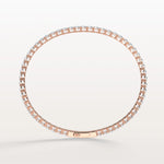 6.18CTW VVS Lab Grown Diamond Full Eternity 7.5 Inches Flexible Bangle - Bracelets