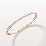 6.18CTW VVS Lab Grown Diamond Full Eternity 7.5 Inches Flexible Bangle - Bracelets