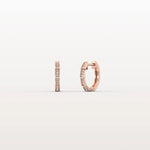 Lab Diamond Half Eternity Viper Earring In 14K Solid Gold/Platinum - Earrings