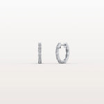 Lab Diamond Half Eternity Viper Earring In 14K Solid Gold/Platinum - Earrings