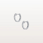 Lab Diamond Half Eternity Viper Earring In 14K Solid Gold/Platinum - Earrings