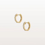 Lab Diamond Half Eternity Viper Earring In 14K Solid Gold/Platinum - Earrings