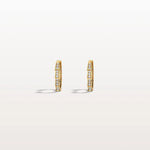 Lab Diamond Half Eternity Viper Earring In 14K Solid Gold/Platinum - Earrings