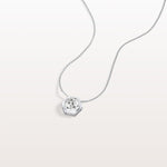 1CT Hexagon Lab Grown Diamond Necklace in 14K Solid Gold/Platinum - Necklaces