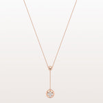 Lab Grown Diamond Blossom Drop Pendant - Necklaces
