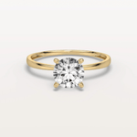 Aria丨1CT Round Lab Grown Diamond Ring In 14K Gold - Rings