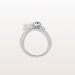 1CT Radiant Lab Diamond Engagement Ring In 14K Solid Gold/Platinum - Rings