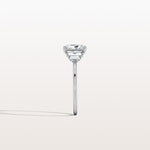 1CT Radiant Lab Diamond Engagement Ring In 14K Solid Gold/Platinum - Rings