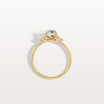 1CT Radiant Lab Diamond Engagement Ring In 14K Solid Gold/Platinum - Rings