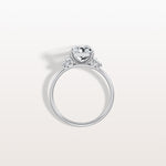 2CT Radiant Lab Diamond Engagement Ring In 14K Solid Gold/Platinum - Rings