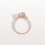 2CT Radiant Lab Diamond Engagement Ring In 14K Solid Gold/Platinum - Rings