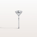 2CT Radiant Lab Diamond Engagement Ring In 14K Solid Gold/Platinum - Rings