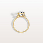 3CT Radiant Lab Diamond Engagement Ring In 14K Solid Gold/Platinum - Rings