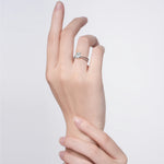 1CT Radiant Cut Lab Diamond Milgrain Hidden Halo Engagement Ring - Rings