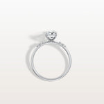 1CT Radiant Cut Lab Diamond Engagement Ring in 14K Solid Gold/Platinum - Rings