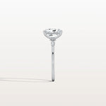 2CT Radiant Cut Lab Diamond Engagement Ring in 14K Solid Gold/Platinum - Rings