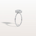 1CT Solitaire Bezel Set Lab Diamond Engagement Ring In 14K Solid Gold/Platinum - Rings