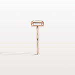 1CT Solitaire Bezel Set Lab Diamond Engagement Ring In 14K Solid Gold/Platinum - Rings