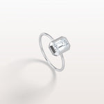 1CT Solitaire Bezel Set Lab Diamond Engagement Ring In 14K Solid Gold/Platinum - Rings