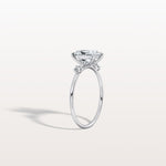 1CT Radiant Cut Lab Grown Diamond Three Stones Engagment Ring - Rings