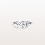 2CTW Lab Grown Diamond Toi Et Moi Engagement Ring In 14K Solid Gold/Platinum - Rings