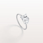 2CTW Lab Grown Diamond Toi Et Moi Engagement Ring In 14K Solid Gold/Platinum - Rings