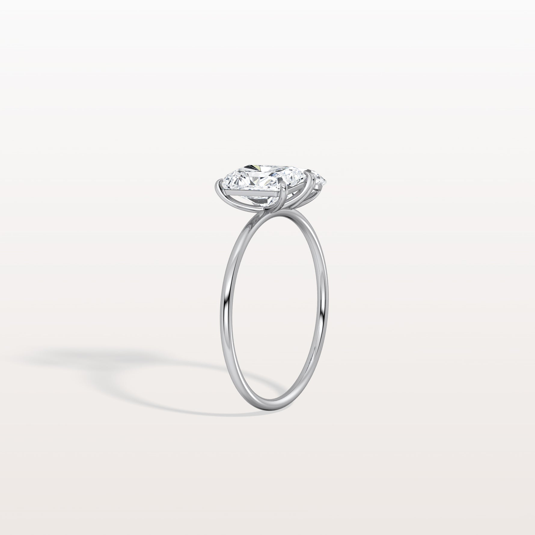 2CTW Lab Grown Diamond Toi Et Moi Engagement Ring In 14K Solid Gold/Platinum - Rings