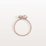 2CTW Lab Grown Diamond Toi Et Moi Engagement Ring In 14K Solid Gold/Platinum - Rings