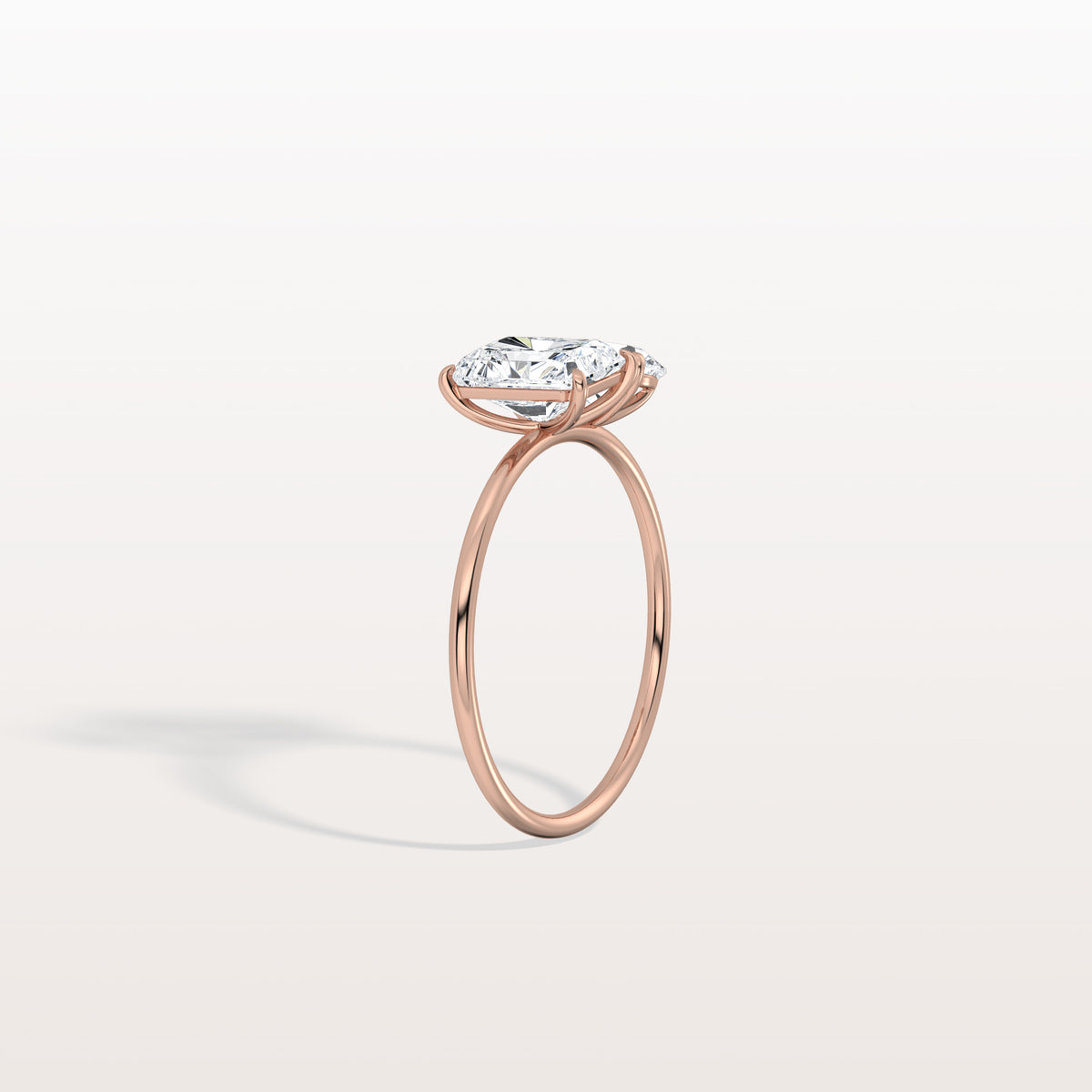 2CTW Lab Grown Diamond Toi Et Moi Engagement Ring In 14K Solid Gold/Platinum - Rings