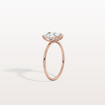 2CTW Lab Grown Diamond Toi Et Moi Engagement Ring In 14K Solid Gold/Platinum - Rings