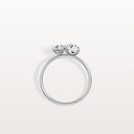 2CTW Lab Grown Diamond Toi Et Moi Engagement Ring In 14K Solid Gold/Platinum - Rings