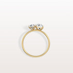 2CTW Lab Grown Diamond Toi Et Moi Engagement Ring In 14K Solid Gold/Platinum - Rings