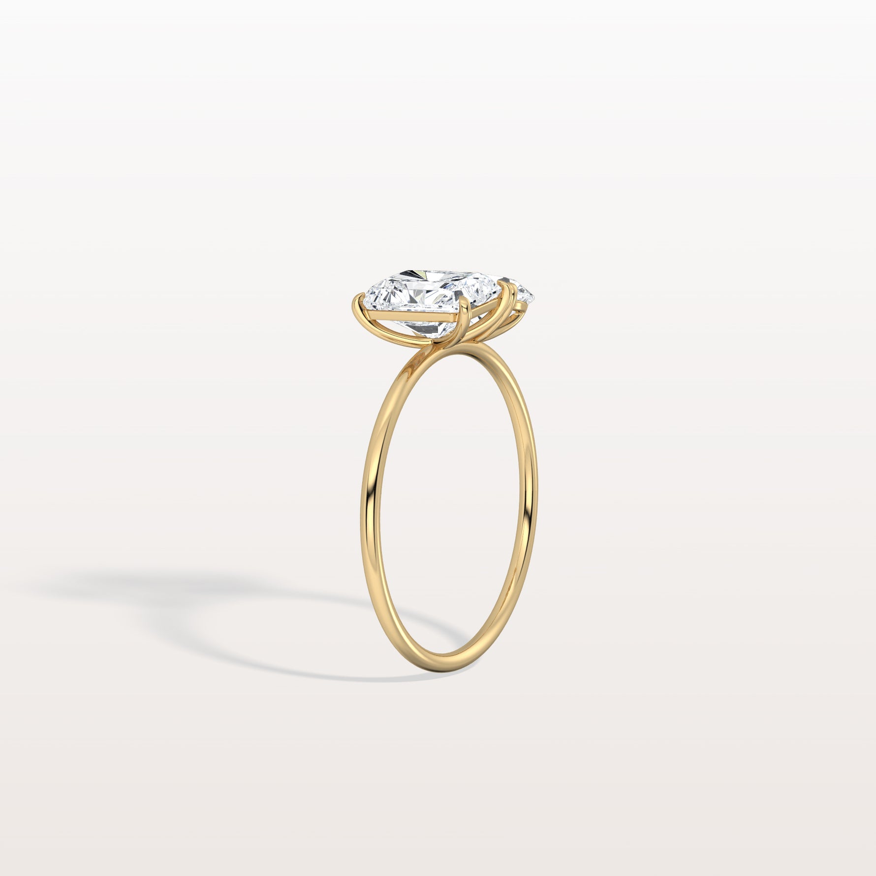 2CTW Lab Grown Diamond Toi Et Moi Engagement Ring In 14K Solid Gold/Platinum - Rings