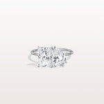 4CTW Lab Grown Diamond Toi Et Moi Engagement Ring In 14K Solid Gold/Platinum - Rings