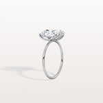 4CTW Lab Grown Diamond Toi Et Moi Engagement Ring In 14K Solid Gold/Platinum - Rings