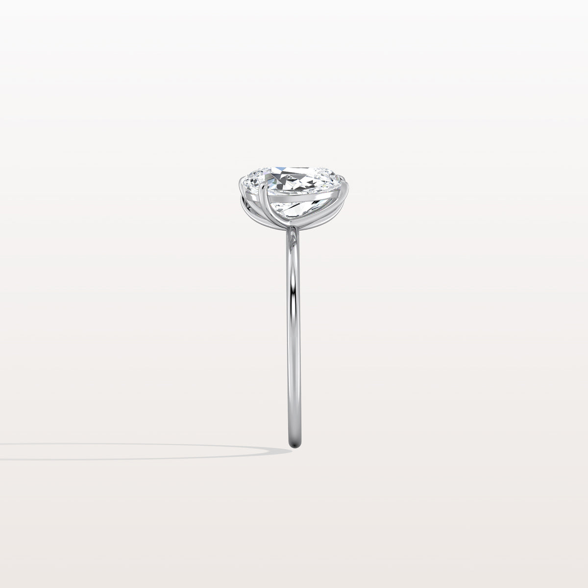 4CTW Lab Grown Diamond Toi Et Moi Engagement Ring In 14K Solid Gold/Platinum - Rings