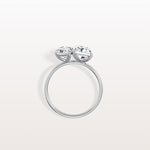 4CTW Lab Grown Diamond Toi Et Moi Engagement Ring In 14K Solid Gold/Platinum - Rings