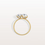 4CTW Lab Grown Diamond Toi Et Moi Engagement Ring In 14K Solid Gold/Platinum - Rings