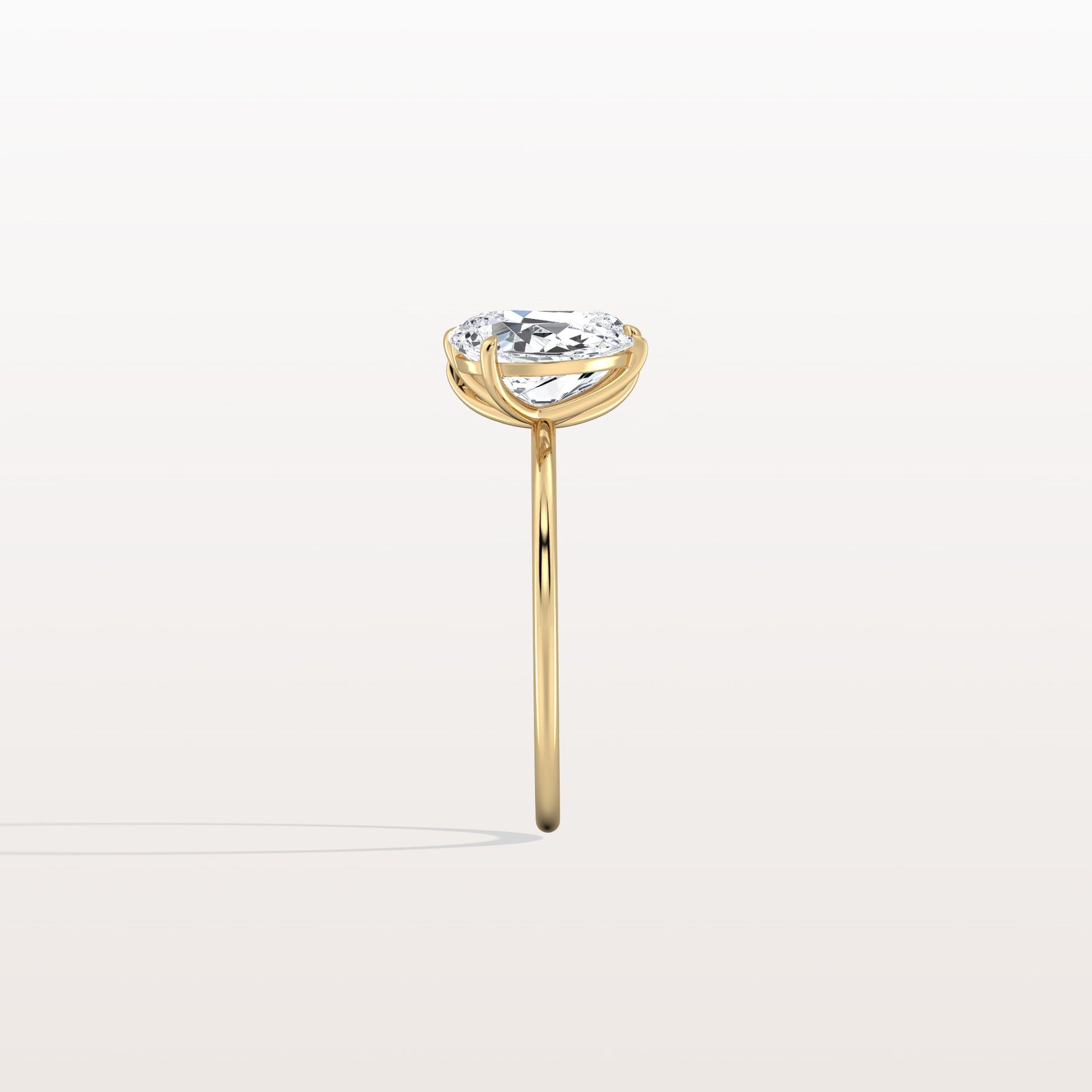 4CTW Lab Grown Diamond Toi Et Moi Engagement Ring In 14K Solid Gold/Platinum - Rings