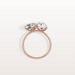 6CTW Lab Grown Diamond Toi Et Moi Engagement Ring In 14K Solid Gold/Platinum - Rings