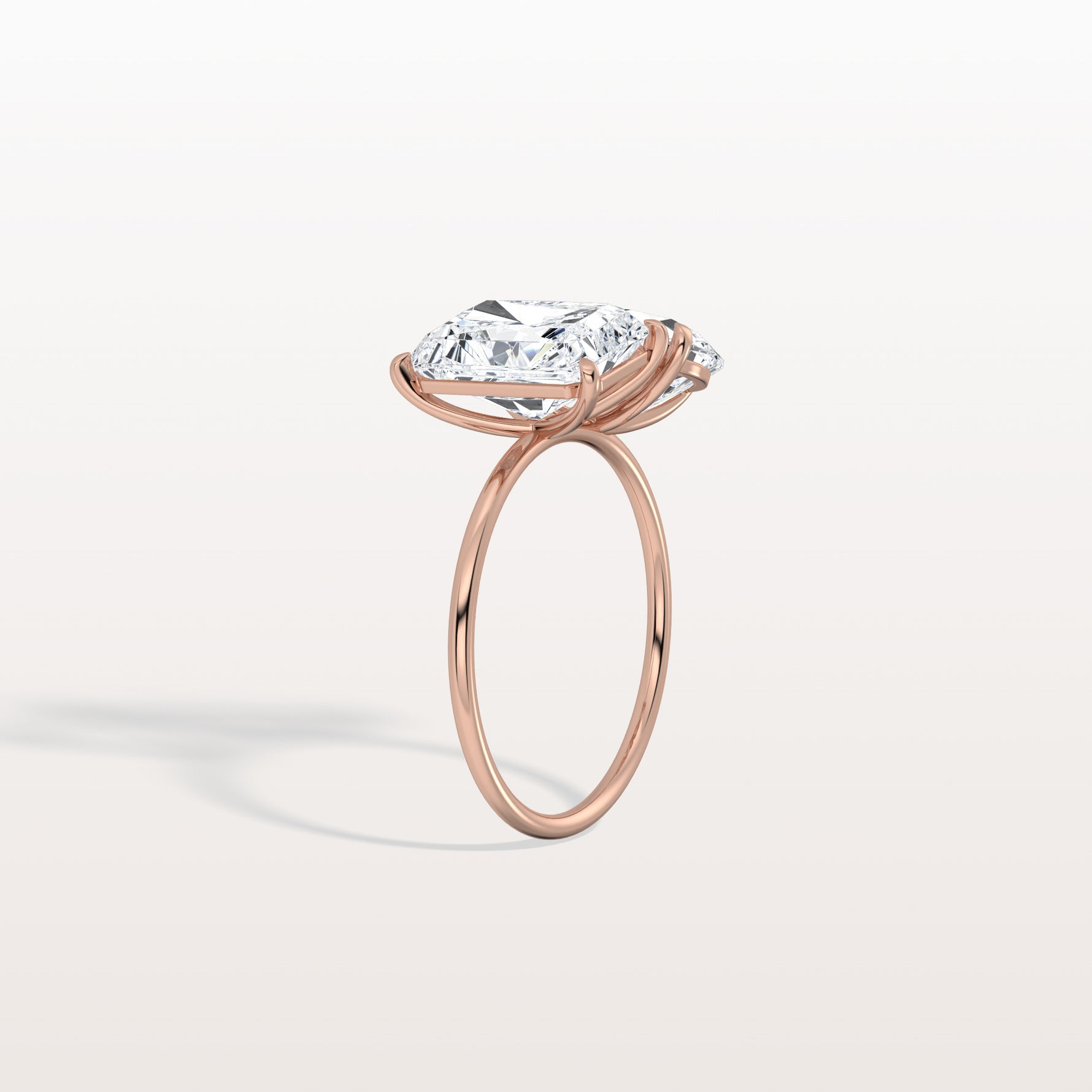 6CTW Lab Grown Diamond Toi Et Moi Engagement Ring In 14K Solid Gold/Platinum - Rings