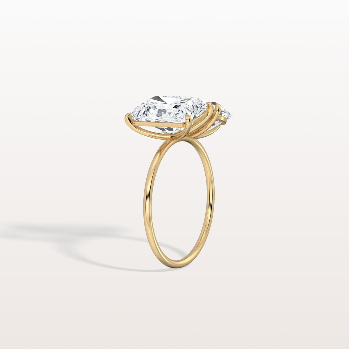 6CTW Lab Grown Diamond Toi Et Moi Engagement Ring In 14K Solid Gold/Platinum - Rings