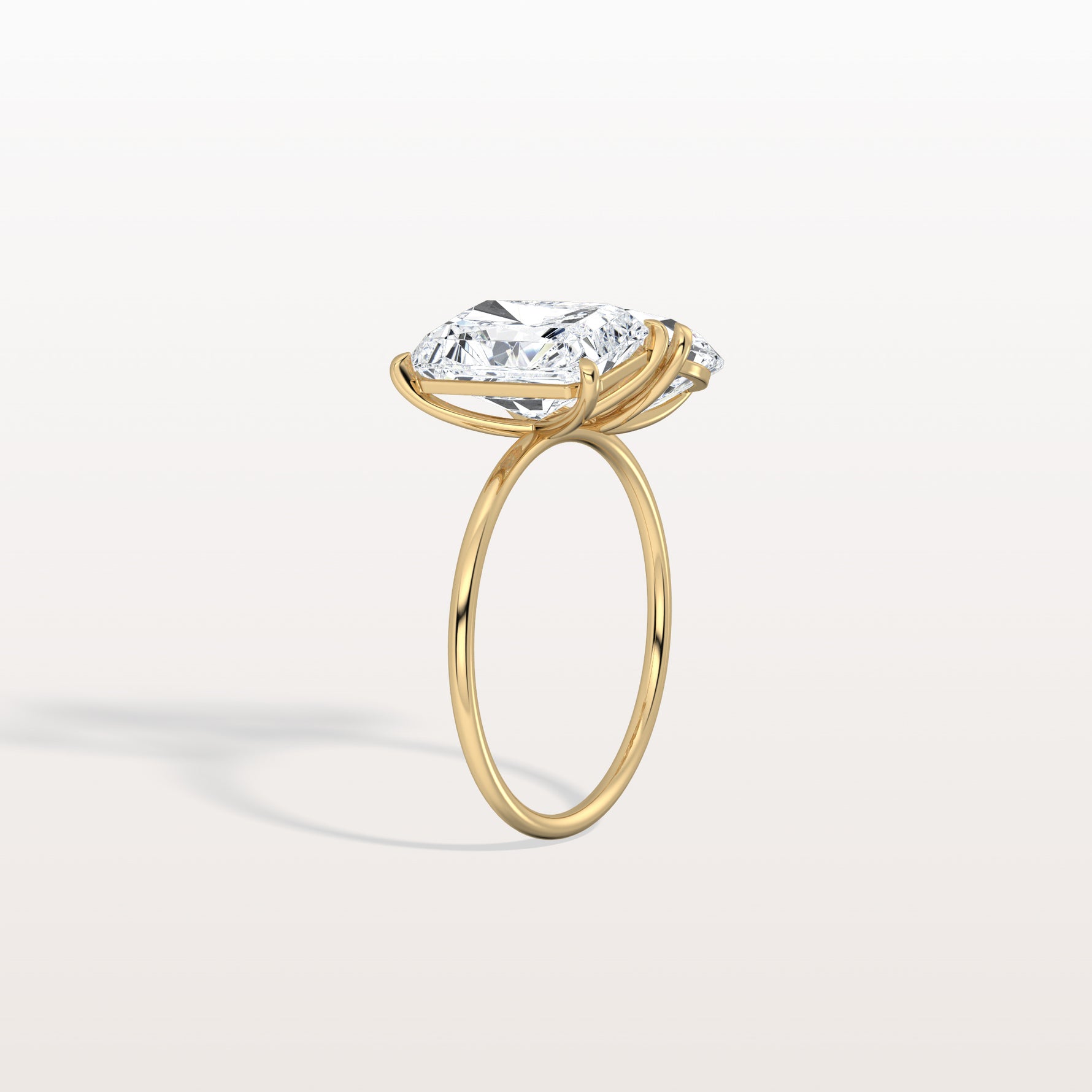 6CTW Lab Grown Diamond Toi Et Moi Engagement Ring In 14K Solid Gold/Platinum - Rings
