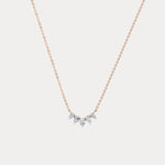 Pear Lab Grown Diamond Cluster Necklace - Necklaces
