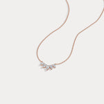 Pear Lab Grown Diamond Cluster Necklace - Necklaces