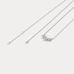 Pear Lab Grown Diamond Cluster Necklace - Necklaces